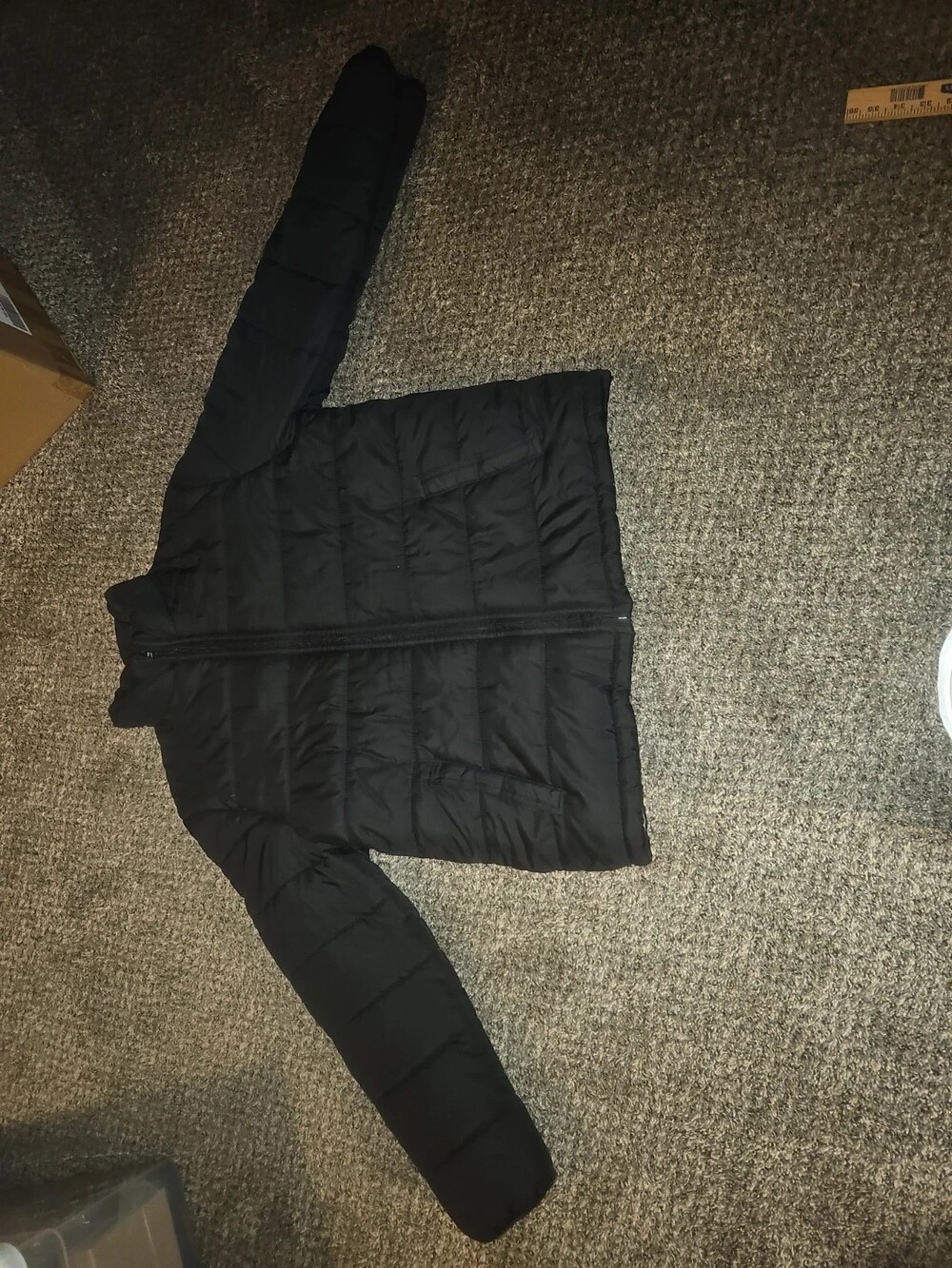 Old Navy Black Lightweight Quilted Puffer Jacket Coat Women’s Size Large